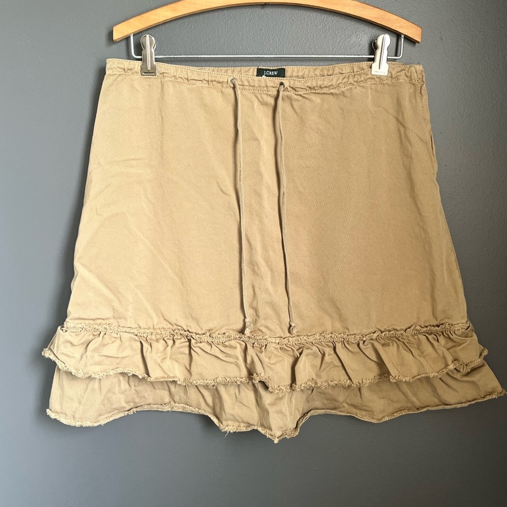 J. Crew Khaki Skirt box e
